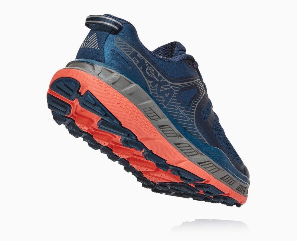 Chaussures Trail Hoka Stinson ATR 5 Femme Bleu Corail | ZJAS97681