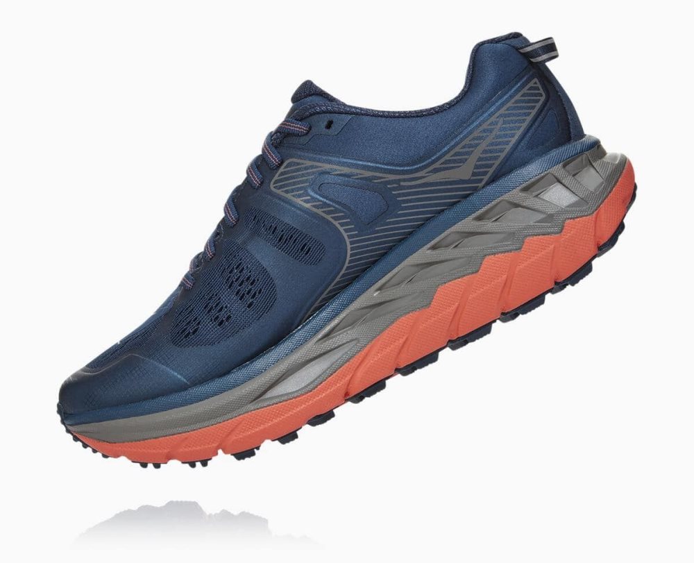 Chaussures Trail Hoka Stinson ATR 5 Femme Bleu Corail | ZJAS97681