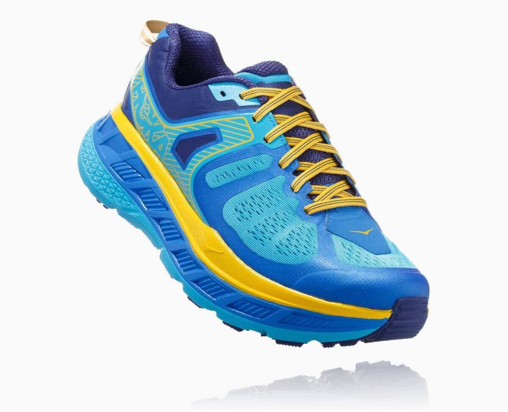 Chaussures Trail Hoka Stinson ATR 5 Homme Bleu Bleu | PKWN69753