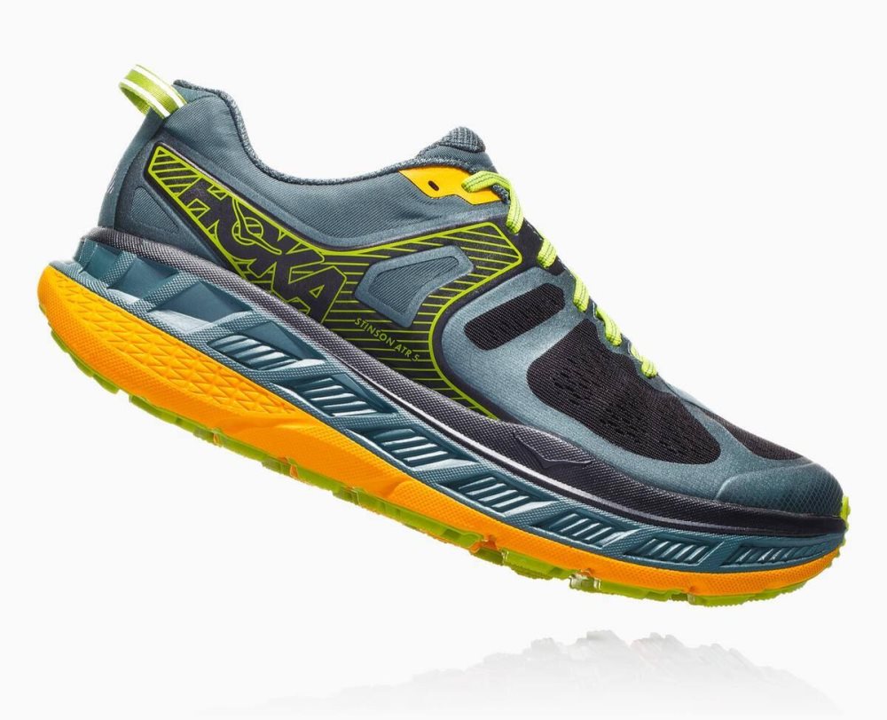 Chaussures Trail Hoka Stinson ATR 5 Homme Vert Doré | QTFK08531