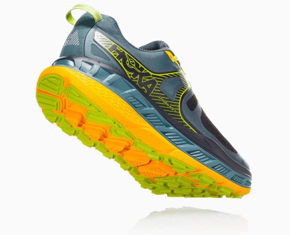 Chaussures Trail Hoka Stinson ATR 5 Homme Vert Doré | QTFK08531