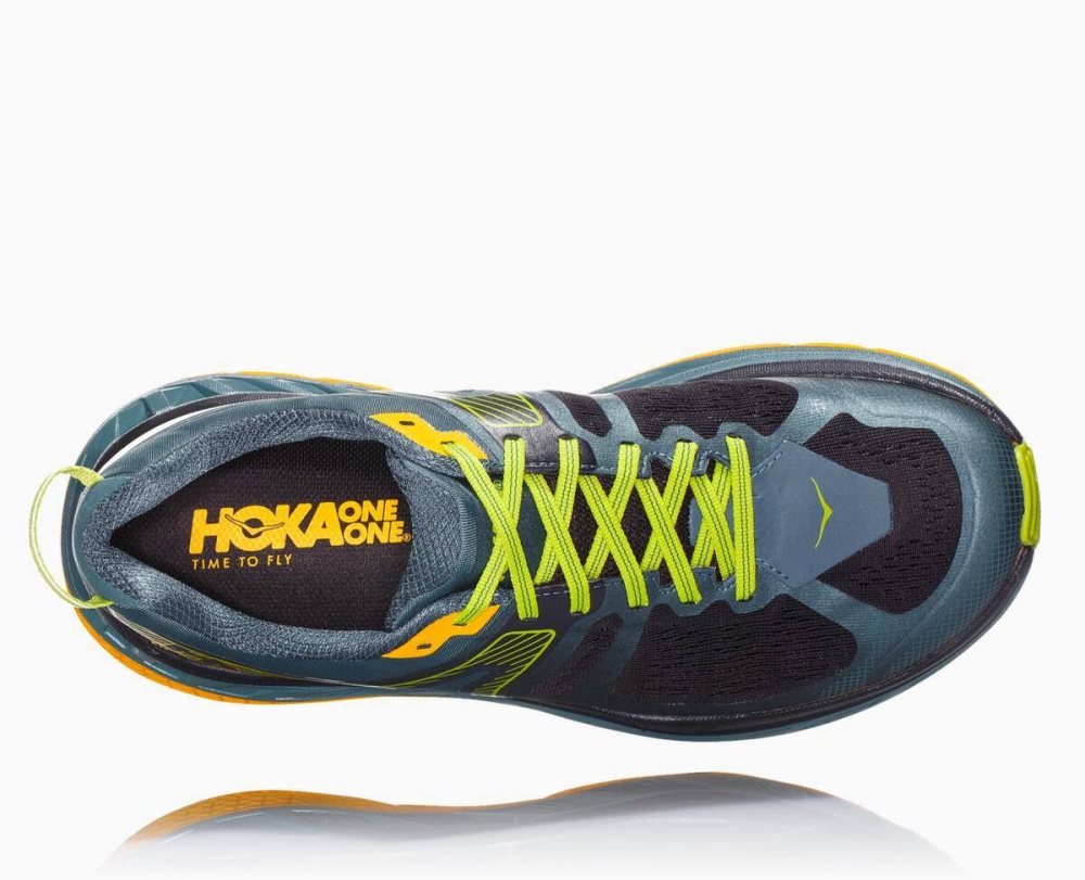 Chaussures Trail Hoka Stinson ATR 5 Homme Vert Doré | QTFK08531