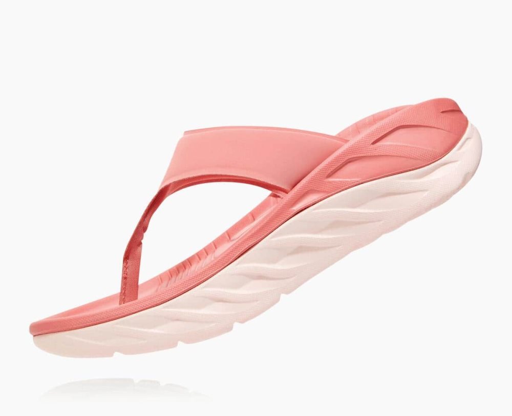 Sandale Hoka ORA Flip Femme Rose Bleu Clair | WUCG97601