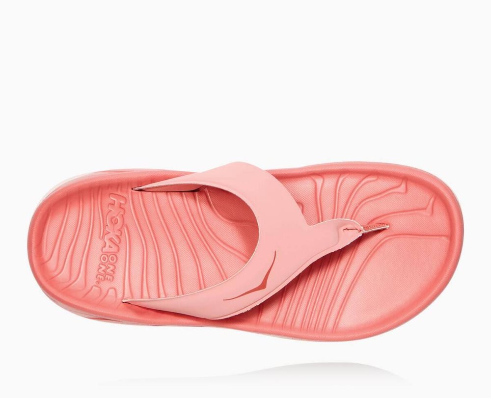 Sandale Hoka ORA Flip Femme Rose Bleu Clair | WUCG97601