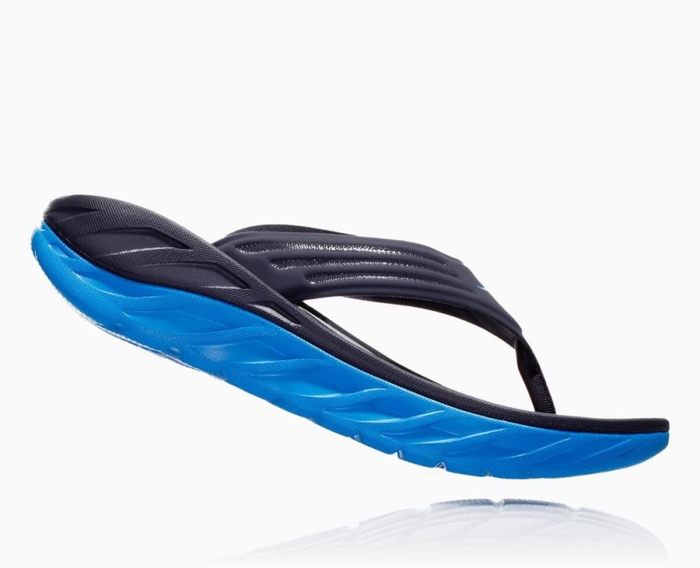 Sandale Hoka ORA Flip Homme Bleu | WBRF29806