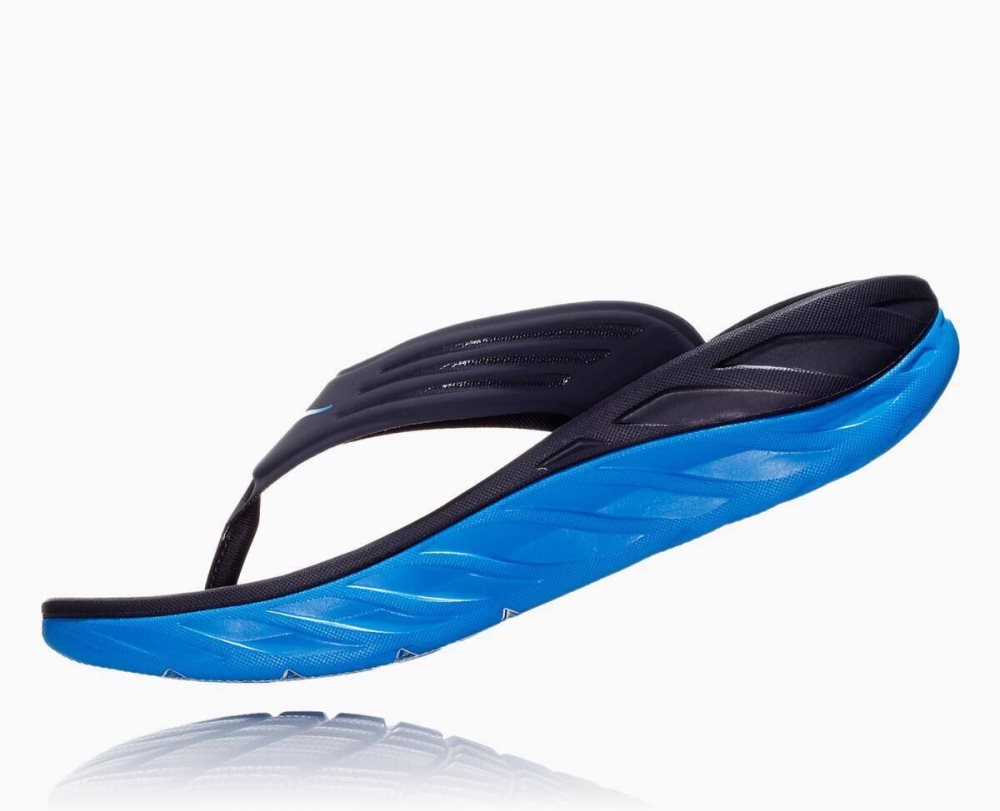 Sandale Hoka ORA Flip Homme Bleu | WBRF29806