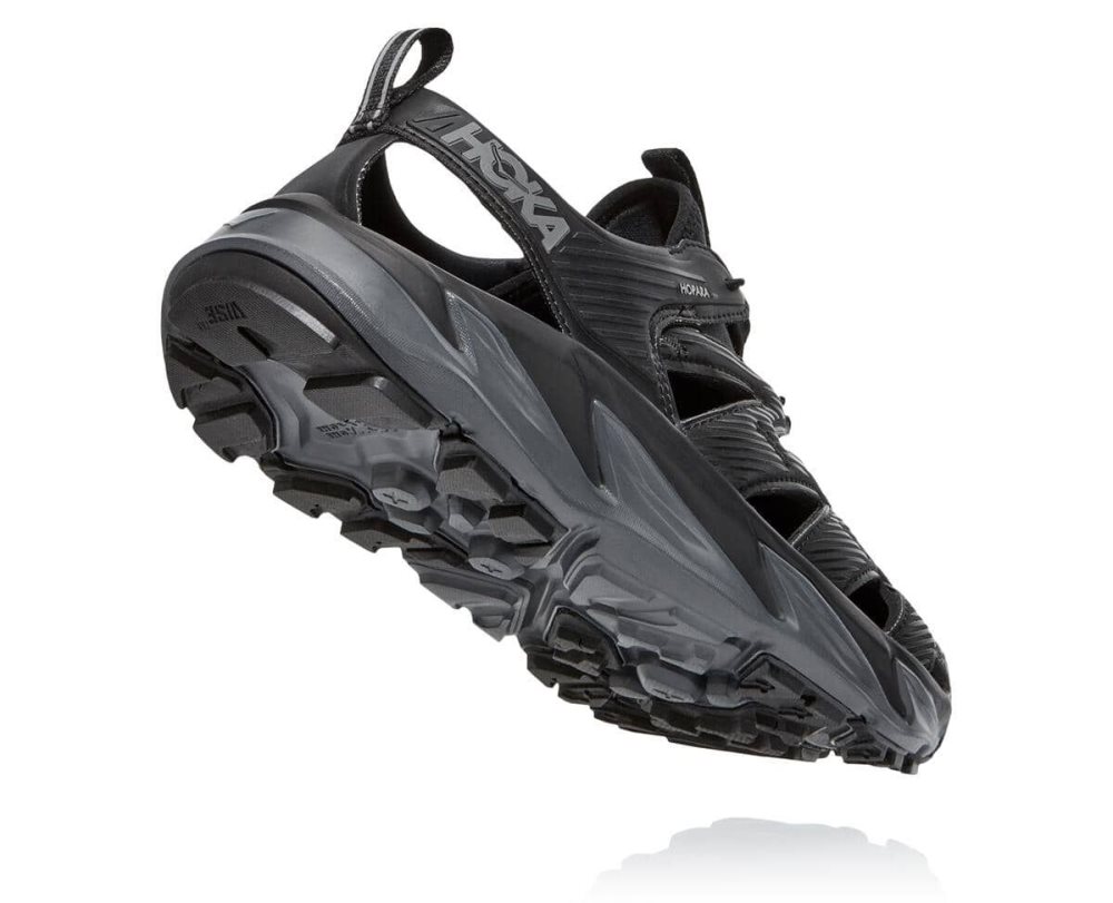 Sandales Randonnée Hoka Hopara Homme Noir Grise Foncé | RQJN49835