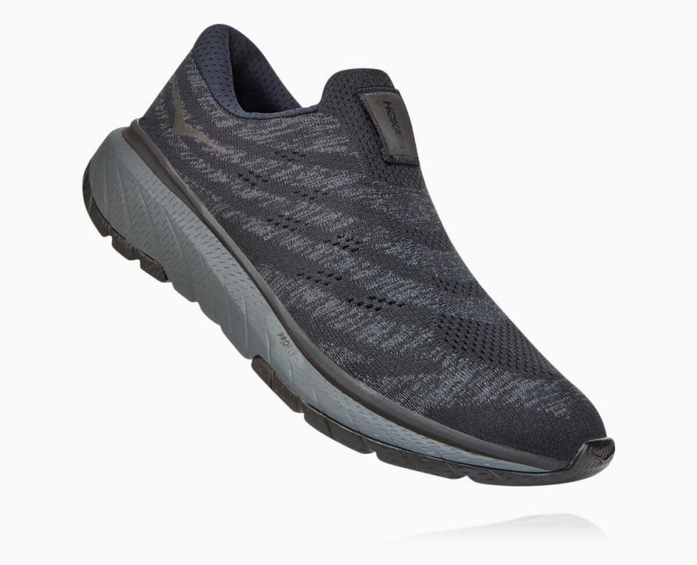 Slip On Hoka Cavu 3 Homme Noir Grise Foncé | EQRC79250