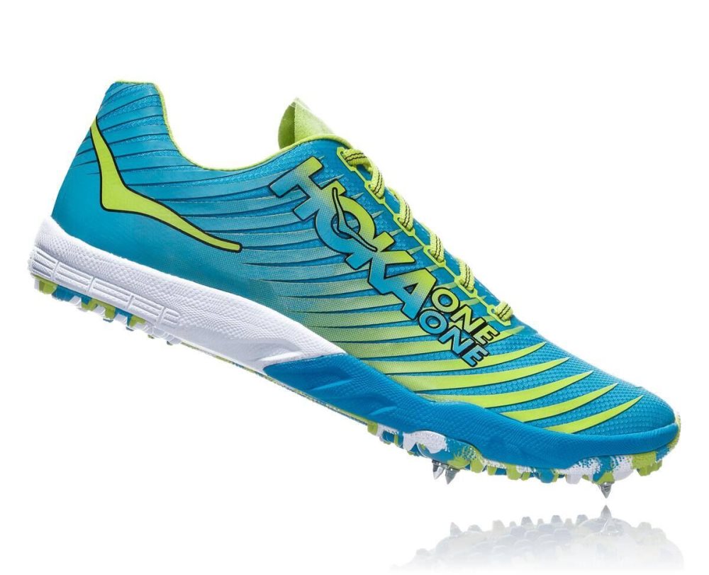 Spikes Hoka EVO XC Spike Homme Bleu Orange | WBCK60341