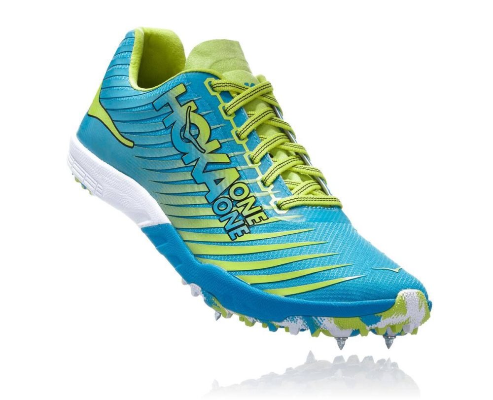 Spikes Hoka EVO XC Spike Homme Bleu Orange | WBCK60341