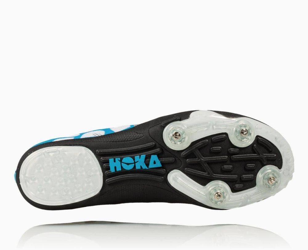 Spikes Hoka Rocket LD Homme Blanche Bleu | HZYC58412