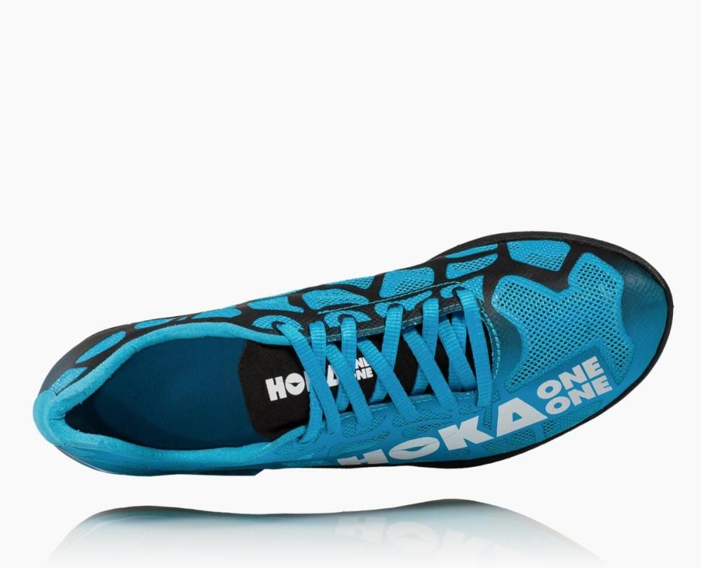 Spikes Hoka Rocket MD Femme Bleu Blanche | DNCA54862