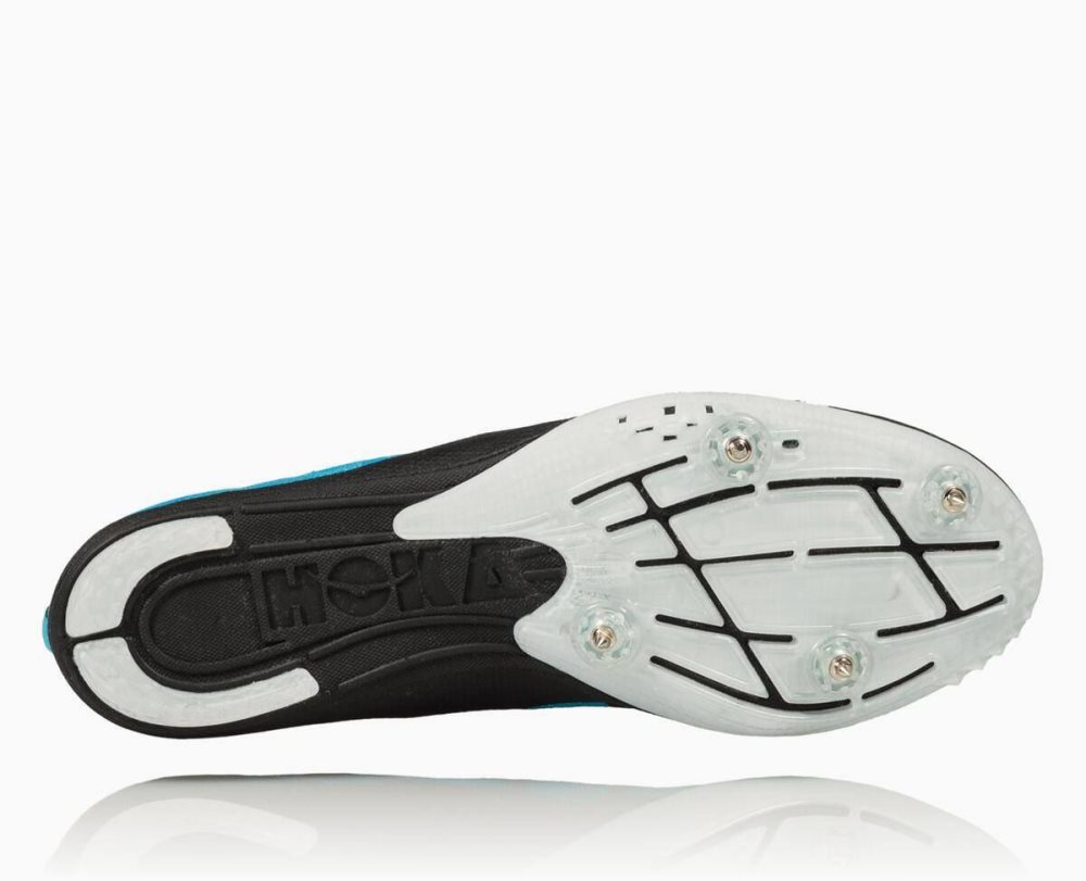 Spikes Hoka Rocket MD Homme Bleu Blanche | CKXJ38729