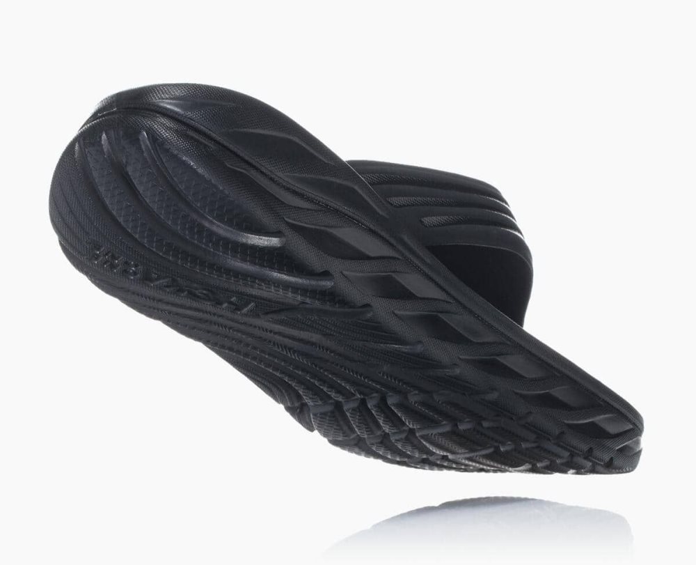 Tong Hoka ORA Homme Noir Grise Foncé | HKYF68750