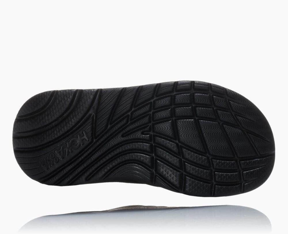 Tong Hoka ORA Homme Noir Grise Foncé | HKYF68750