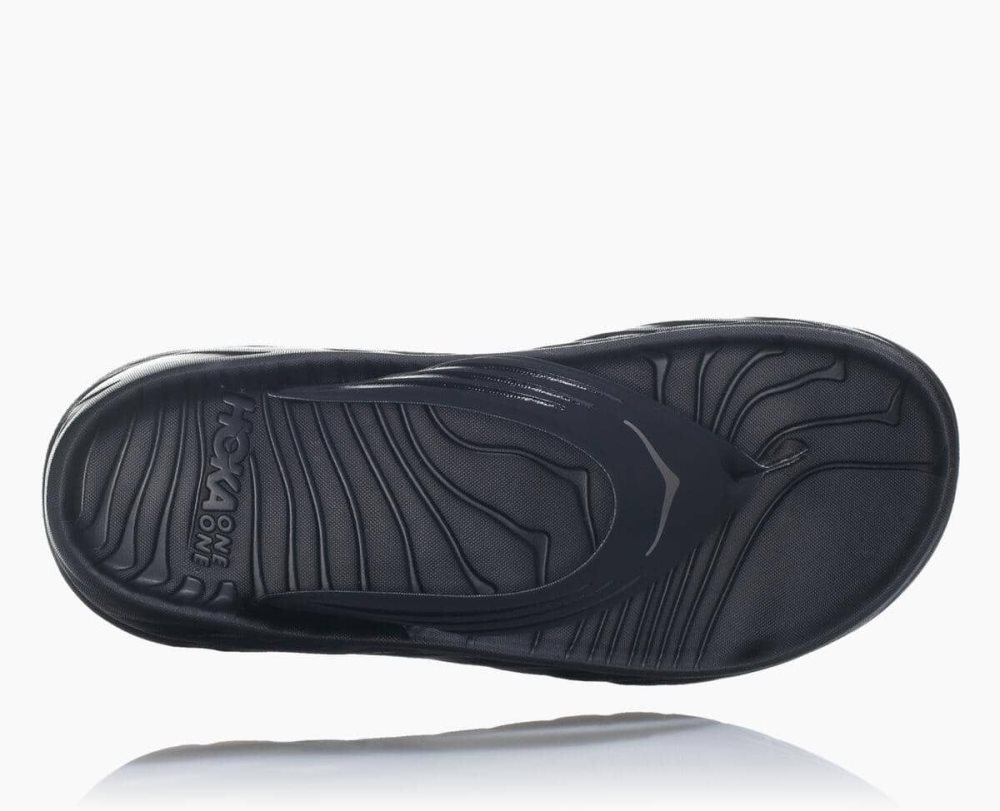 Tong Hoka ORA Homme Noir Grise Foncé | HKYF68750