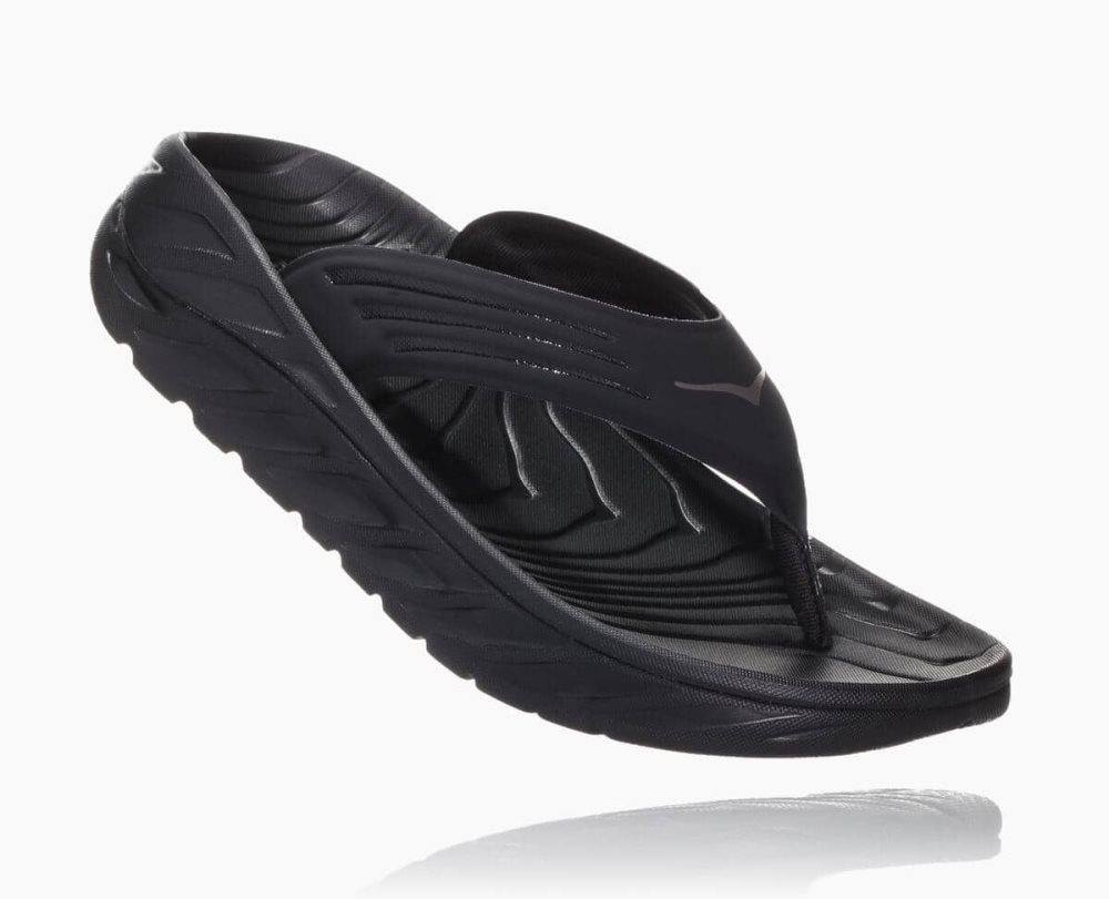 Tong Hoka ORA Homme Noir Grise Foncé | HKYF68750